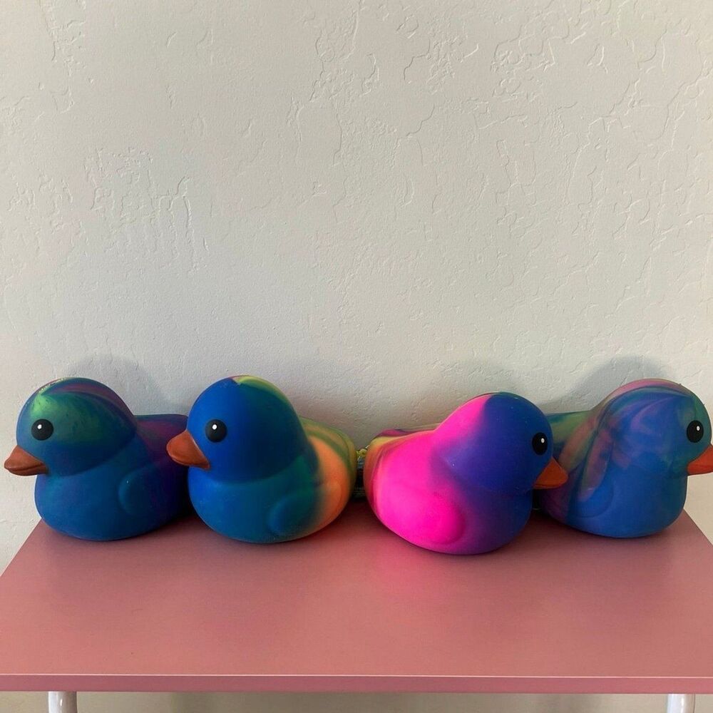 Tye Dye Duck TikTok Viral Sunny Days Squeezy Squishy